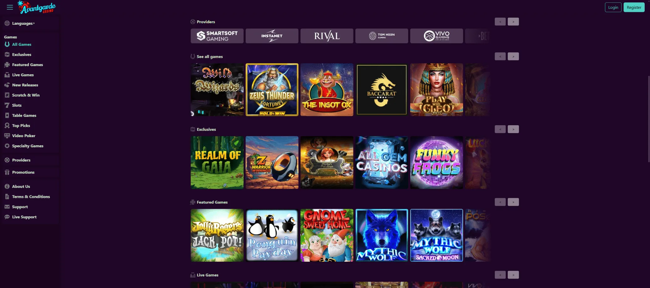 Avantgarde Casino Avantgarde Casino